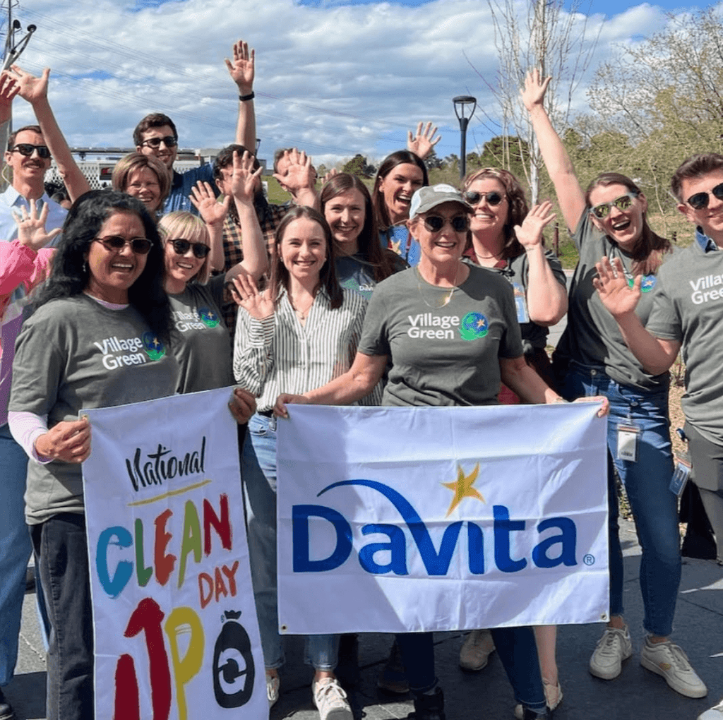 volunteers at DaVita Clean Day